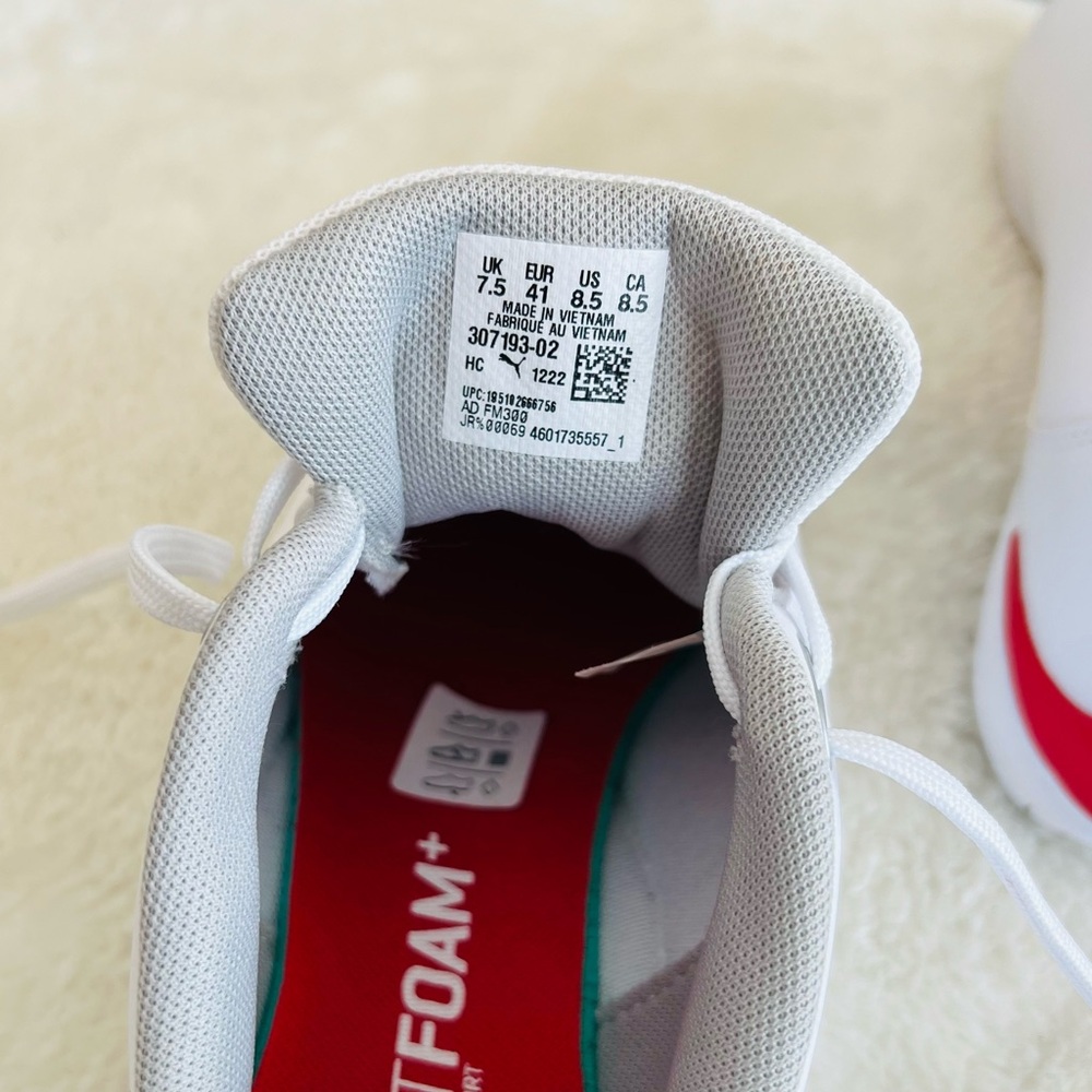 PUMA X FERRARI DriftCat Runners Sneakers White Size 8.5 - Picture 8 of 9